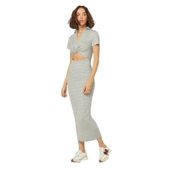 Favorite Daughter Day to Night Gray White Maxi Dress Size XL NWT - Picture 1 of 9